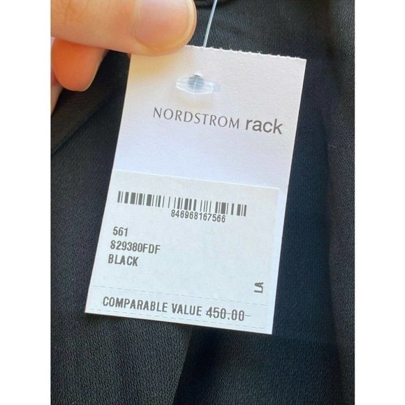 ♠️ASTR, Beautiful,Remantic Black Backless Halter Jumpsuit, POCKETS! Size S - Picture 12 of 13